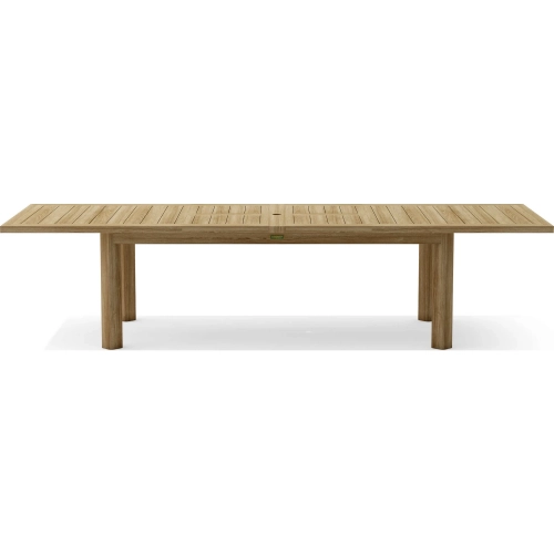 Chelsea Outdoor 87" Double Extension Dining Table in Solid Teak Wood