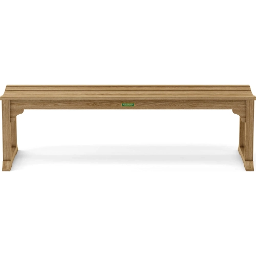 Mason Outdoor Backless Bench in Honey Golden Brown Teak