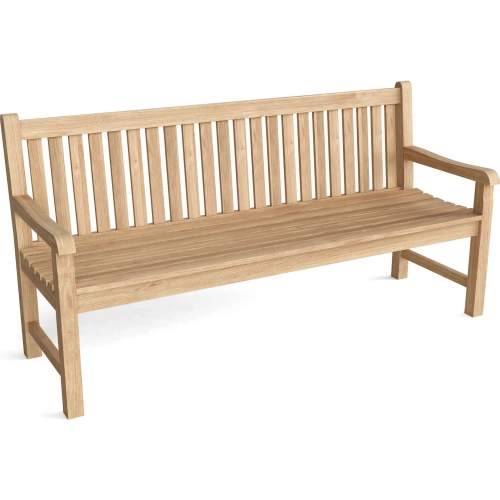 Classic Outdoor 71" Bench in Honey Golden Brown Teak