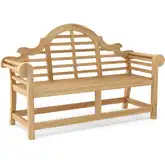 Marlborough Outdoor 66" Bench in Honey Golden Brown Teak