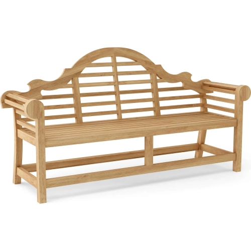Marlborough Outdoor 78" Bench in Honey Golden Brown Teak