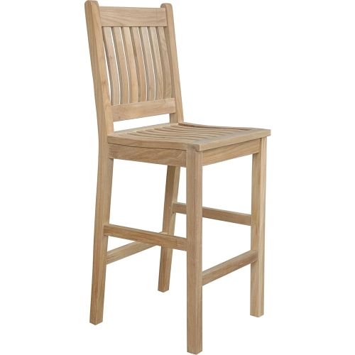 Avalon Outdoor Bar Chair in Honey Golden Brown Teak