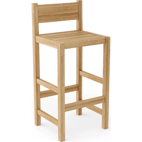 Sedona Outdoor Bar Chair in Honey Golden Brown Teak