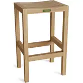 Montego Outdoor Backless Bar Chair in Honey Golden Brown Teak