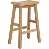 Alpine Outdoor Counter Stool in Honey Golden Brown Teak