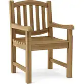 Kingston Outdoor Dining Armchair in Honey Golden Brown Teak