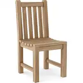 Classic Outdoor Dining Chair in Honey Golden Brown Teak