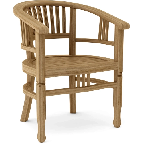 Captain's Accent Armchair in Honey Golden Brown Teak
