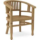 Captain's Accent Armchair in Honey Golden Brown Teak