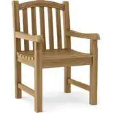 Chelsea Outdoor Dining Armchair in Honey Golden Brown Teak