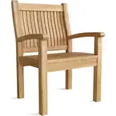 Sahara Outdoor Dining Armchair in Honey Golden Brown Teak