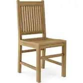 Saratoga Outdoor Dining Chair in Honey Golden Brown Teak