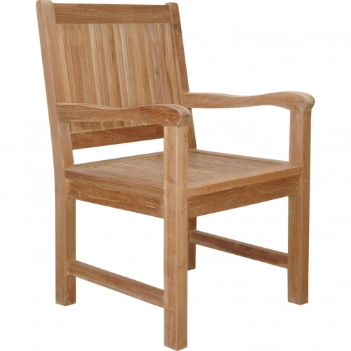 Chester Outdoor Dining Armchair in Honey Golden Brown Teak