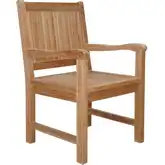 Chester Outdoor Dining Armchair in Honey Golden Brown Teak