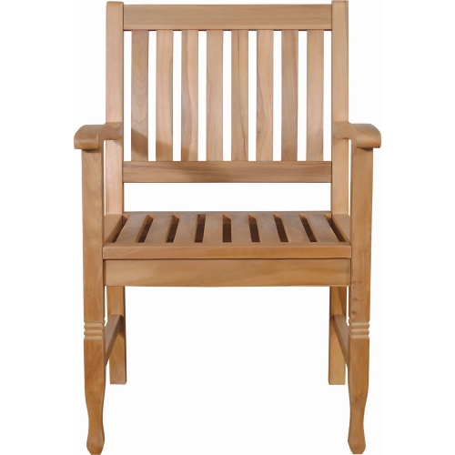 Rockford Outdoor Dining Armchair in Honey Golden Brown Teak