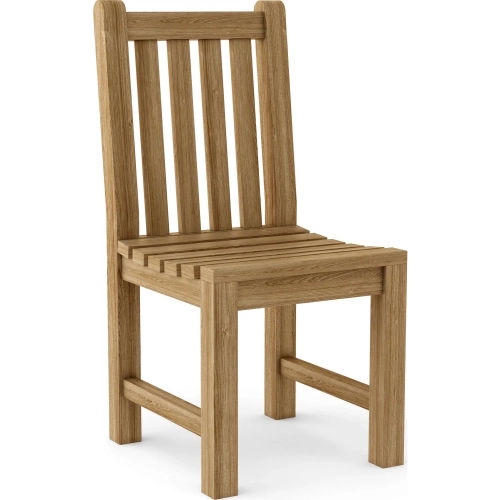 Braxton Outdoor Dining Chair in Honey Golden Brown Teak