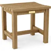 Braxton Outdoor Backless Bench in Honey Golden Brown Teak