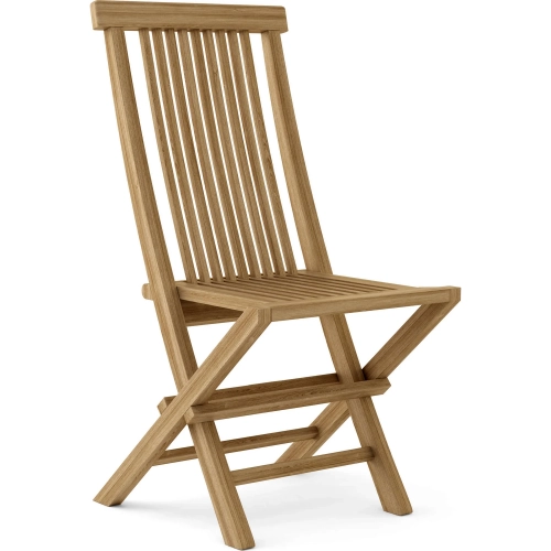 Bristol Outdoor Folding Accent Chair in Honey Golden Brown Teak (Set of 2)