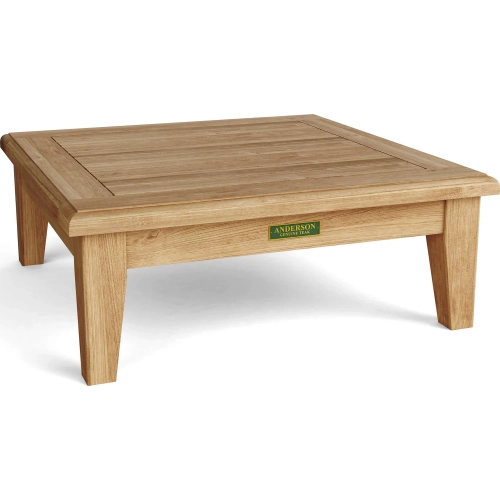 Brianna Outdoor Ottoman in Teak & Cushion