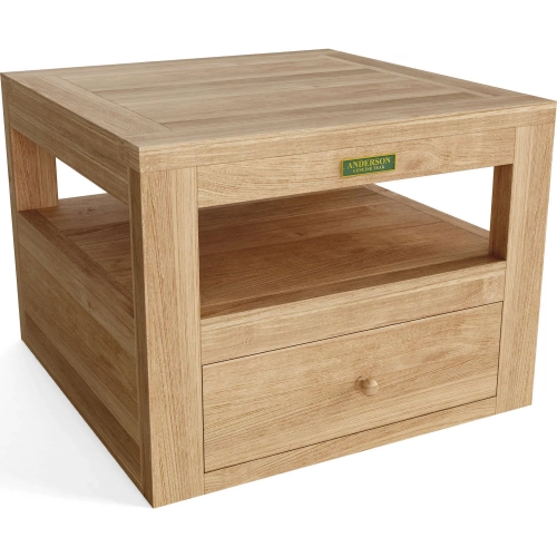 Copacabana Outdoor Side Table in Honey Golden Brown Teak