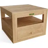 Copacabana Outdoor Side Table in Honey Golden Brown Teak