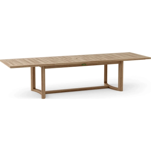 Junus Outdoor 88" Extension Dining Table in Honey Golden Brown Teak