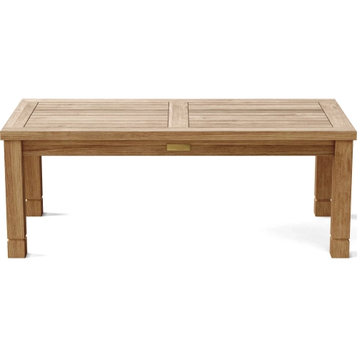 SouthBay Outdoor Coffee Table in Honey Golden Brown Teak
