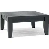 Coronado Outdoor Side Table in Dark Gray Aluminum & Cushion