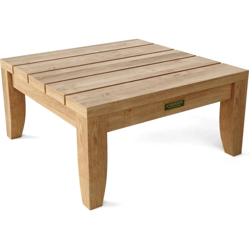 Coronado Outdoor Side Table in Honey Teak & Cushion