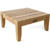 Coronado Outdoor Side Table in Honey Teak & Cushion