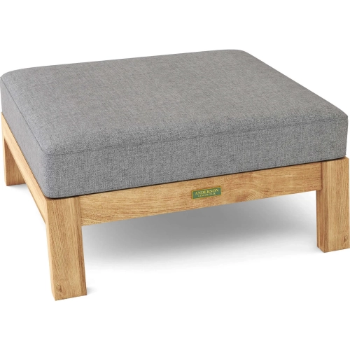 Palermo Outdoor Ottoman in Teak & Cushion