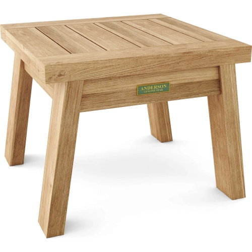 Palermo Outdoor Side Table in Honey Golden Brown Teak