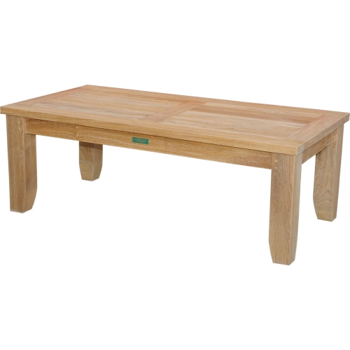 Luxe Outdoor Coffee Table in Honey Golden Brown Teak