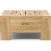 Madera Outdoor Side Table in Honey Golden Brown Teak