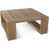 Capistrano Side Table in Honey Golden Brown Teak