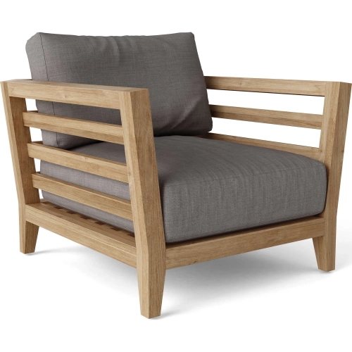 Cordoba Outdoor Deep Seating Armchair in Teak & Cushion