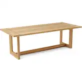 Smyrna Outdoor 92.50" Dining Table in Honey Golden Brown Teak