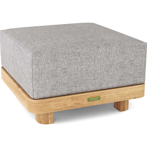 Granada Outdoor Ottoman in Honey Golden Teak & Cushion