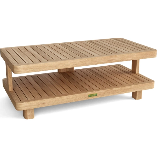 Granada Outdoor Coffee Table in Honey Golden Brown Teak
