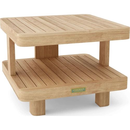 Granada Outdoor Side Table in Honey Golden Brown Teak