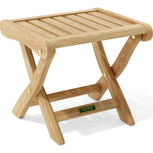 Katana Outdoor Ottoman in Honey Golden Brown Teak