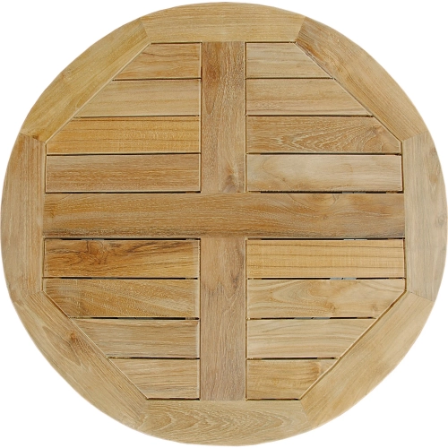 Bahama Outdoor 24" Lazy Susan in Honey Golden Brown Teak