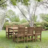 Sonoma Outdoor 7-Piece Dining Set in Honey Golden Brown Teak