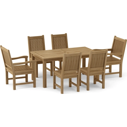 Montage & Chester Outdoor 7-Piece Dining Set in Honey Golden Teak