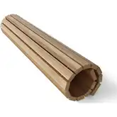 Spa Outdoor 20" Square Roll-It-and-Go Shower Mat in Honey Golden Brown Teak