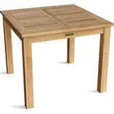 Bahama Outdoor 35" Square Dining Table in Honey Golden Brown Teak