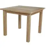 Bahama Outdoor 35" Square Dining Table with Slats in Honey Teak