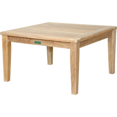 Brianna 32" Square Coffee Table in Honey Golden Brown Teak