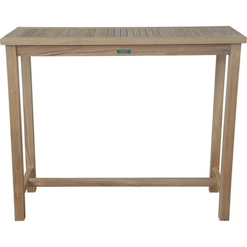 Windsor Outdoor Serving Bar Table in Honey Golden Brown Teak
