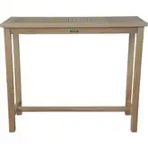 Windsor Outdoor Serving Bar Table in Honey Golden Brown Teak
